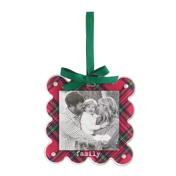 Tartan Photo Ornament
