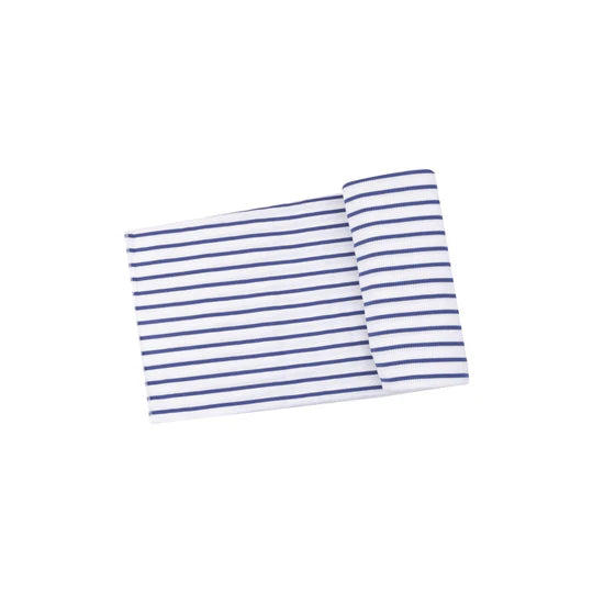 Vintage Stripe Blue - Swaddle Blanket