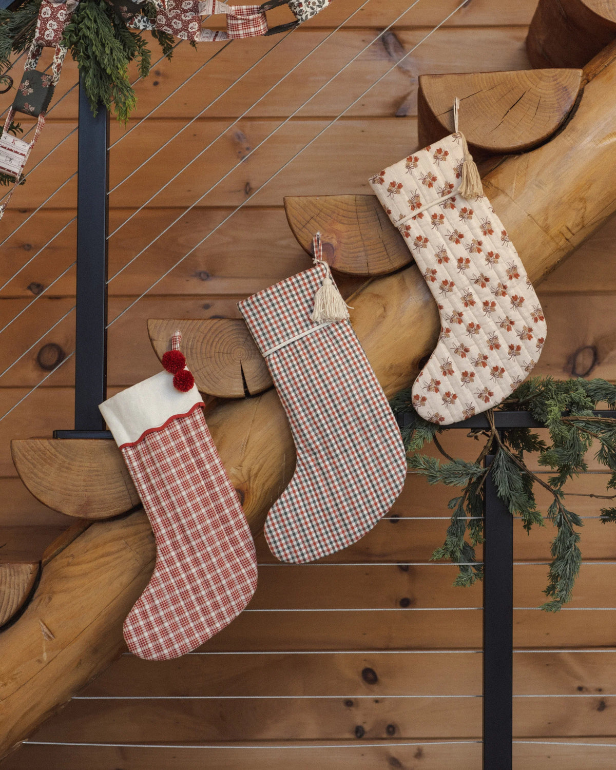 CHRISTMAS STOCKING HOLIDAY GINGHAM