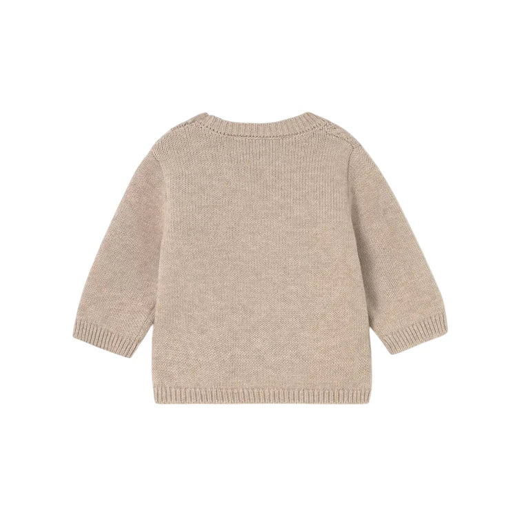 Infant Soft Knit Sweater Dune Heather