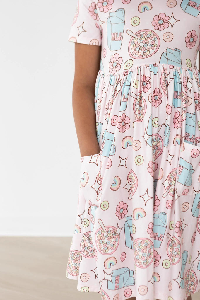 Milk & Cereal Pocket Twirl Dress