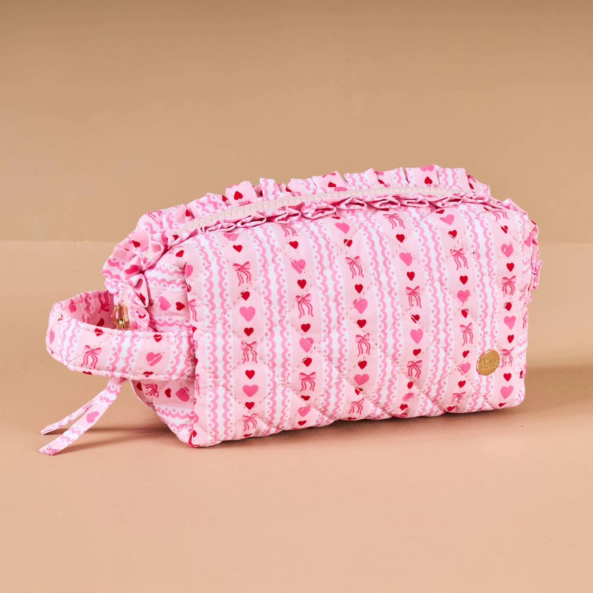 Essentials Quilted Cosmetic Pouch