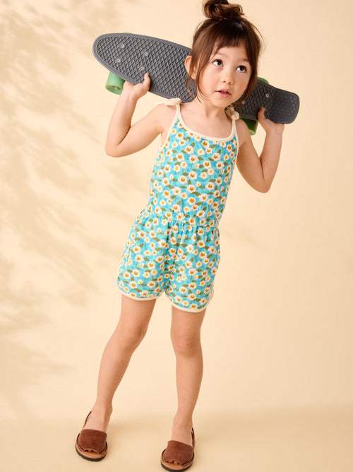 Tie Shoulder Sporty Romper