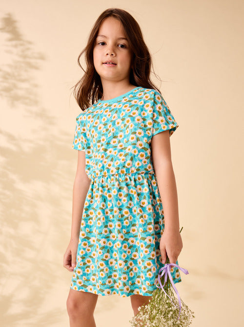 Short Sleeve Twirl Dress