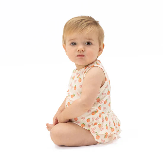 Little Peaches - Ruffle Tank Bodysuit