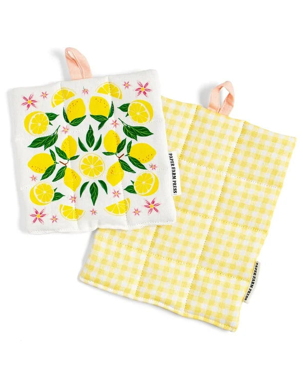 Lemon Grove Pot Holder Set