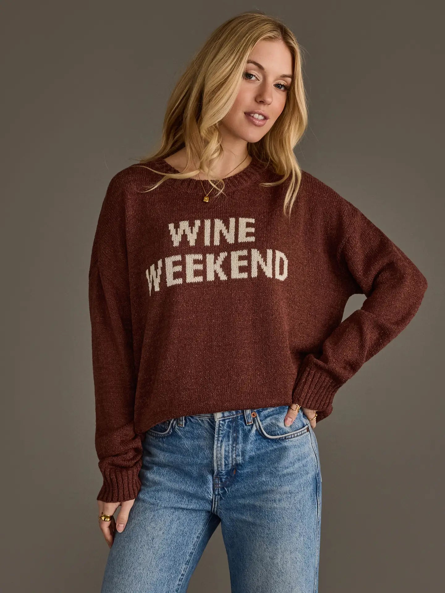 Wine Weekend Lightweight Sweater