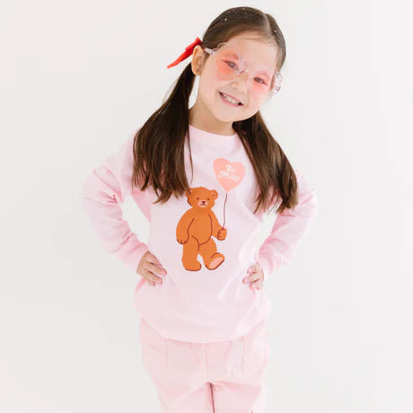 Be Mine Bear Balloon Valentine's Sweatshirt