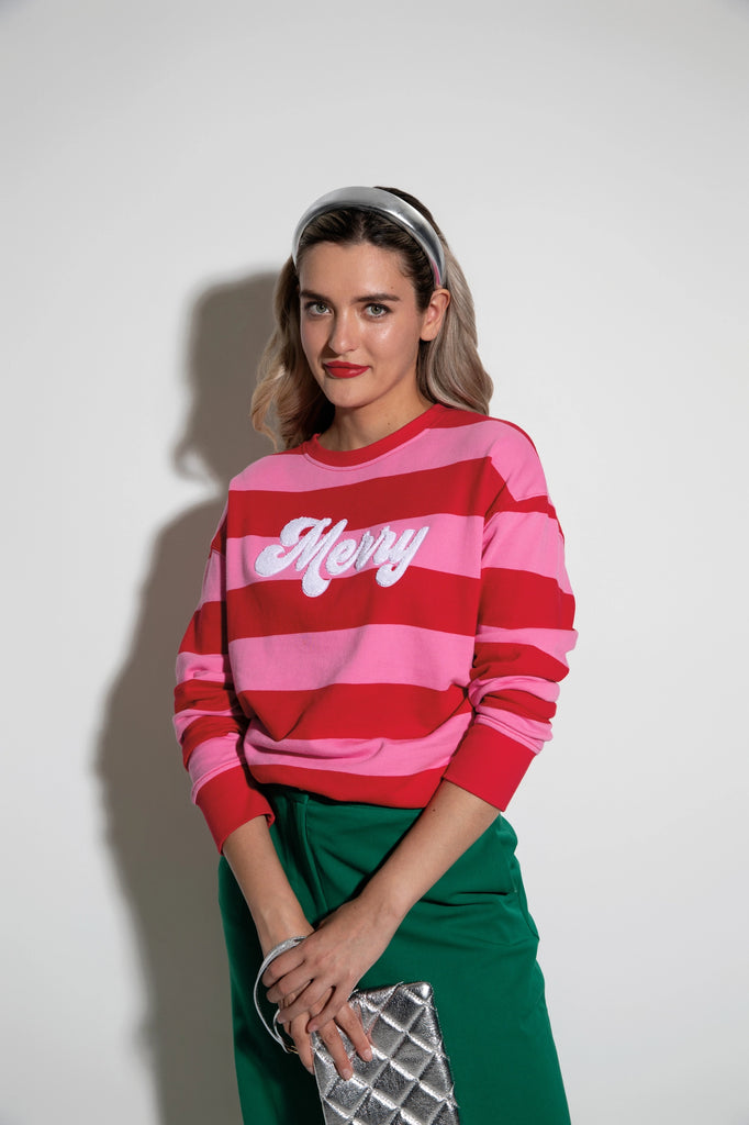 Merry Stripe Sweatshirt