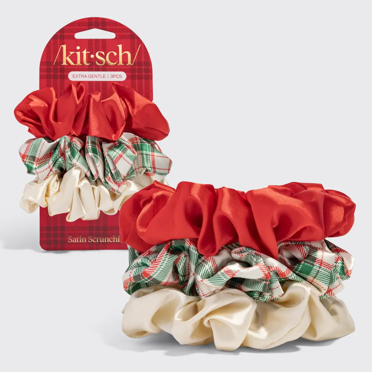 Holiday Scrunchies 3pc Multi Color
