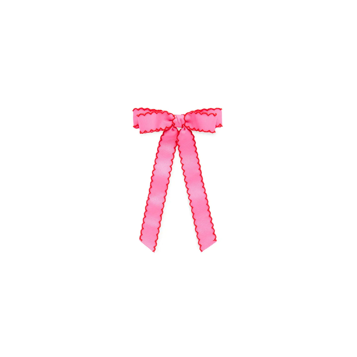 Scallop Trim Bow Clip