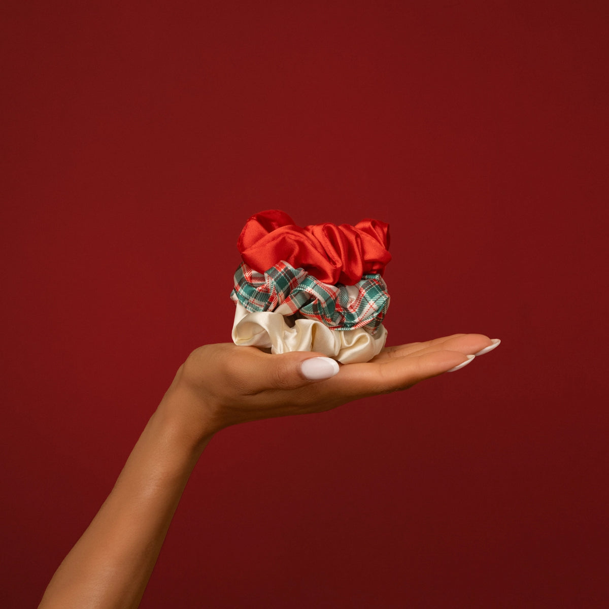 Holiday Scrunchies 3pc Multi Color