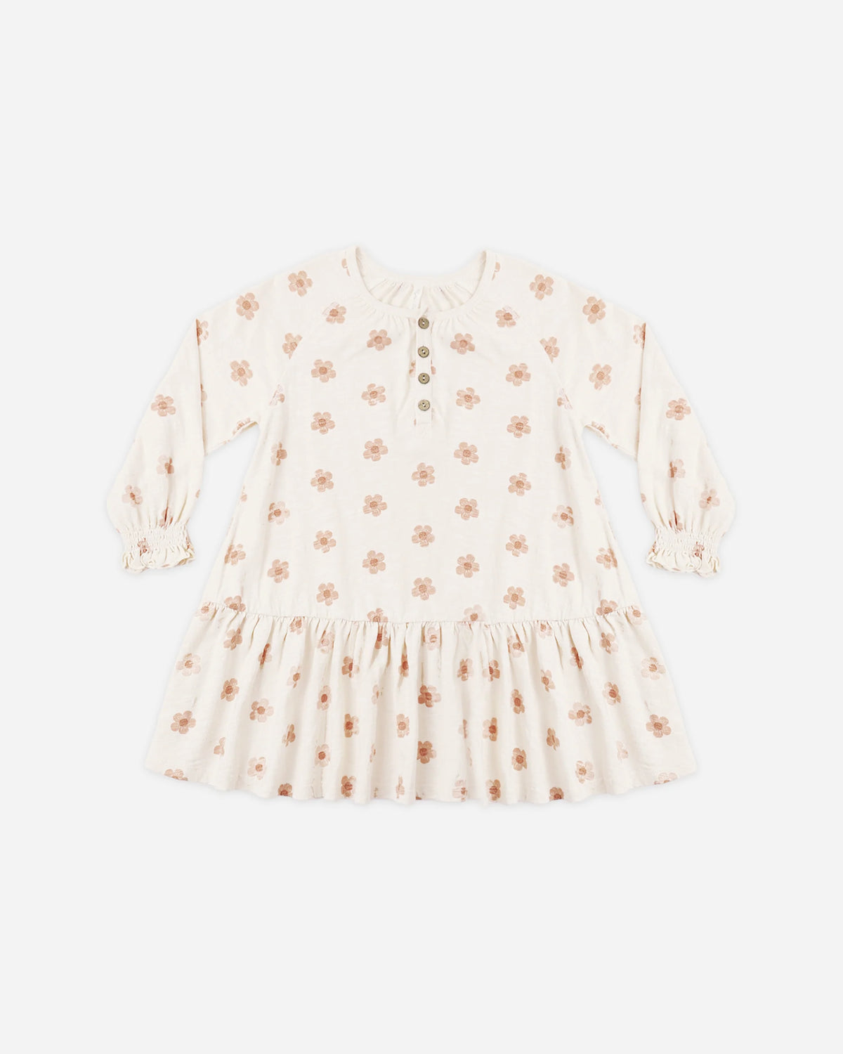 SWING DRESS PINK DAISIES