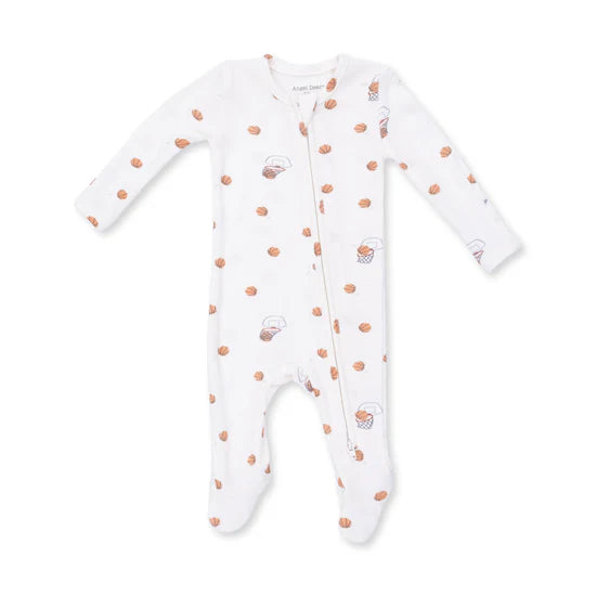 Mini Basketballs - 2 Way Zipper Footie