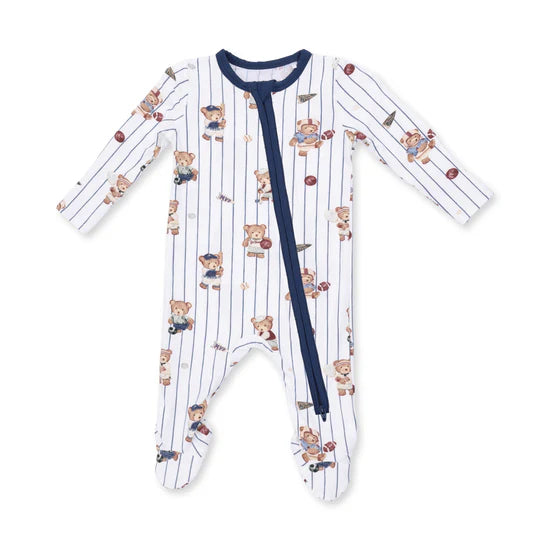 Mixed Sports Bears - 2 Way Zipper Footie