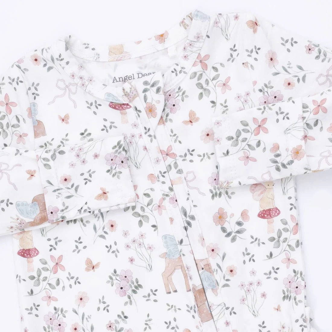 Enchanted Woodland - 2 Way Ruffle Back Zipper Footie