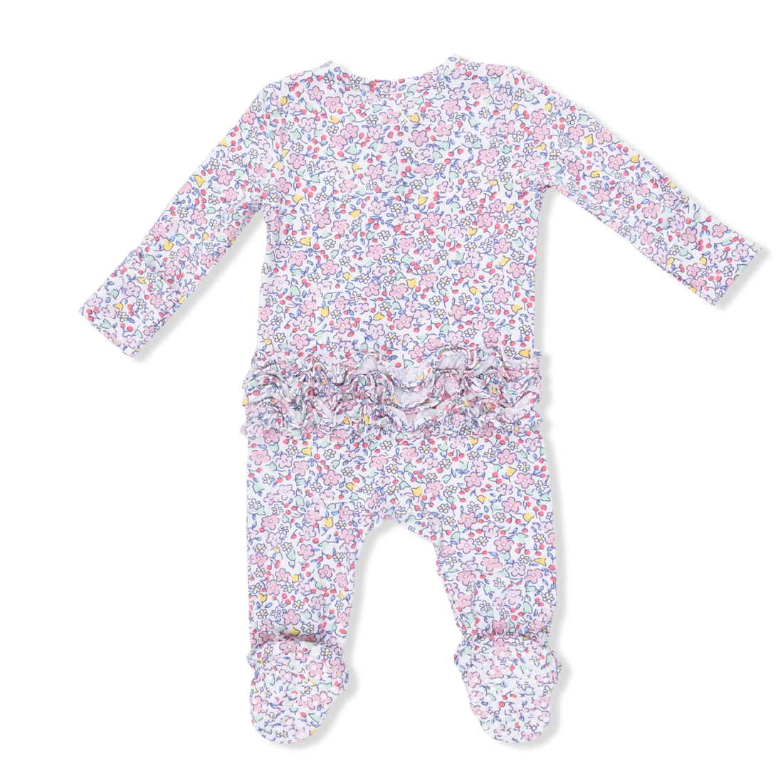 Elizabeth's Garden - 2 Way Ruffle Back Zipper Footie