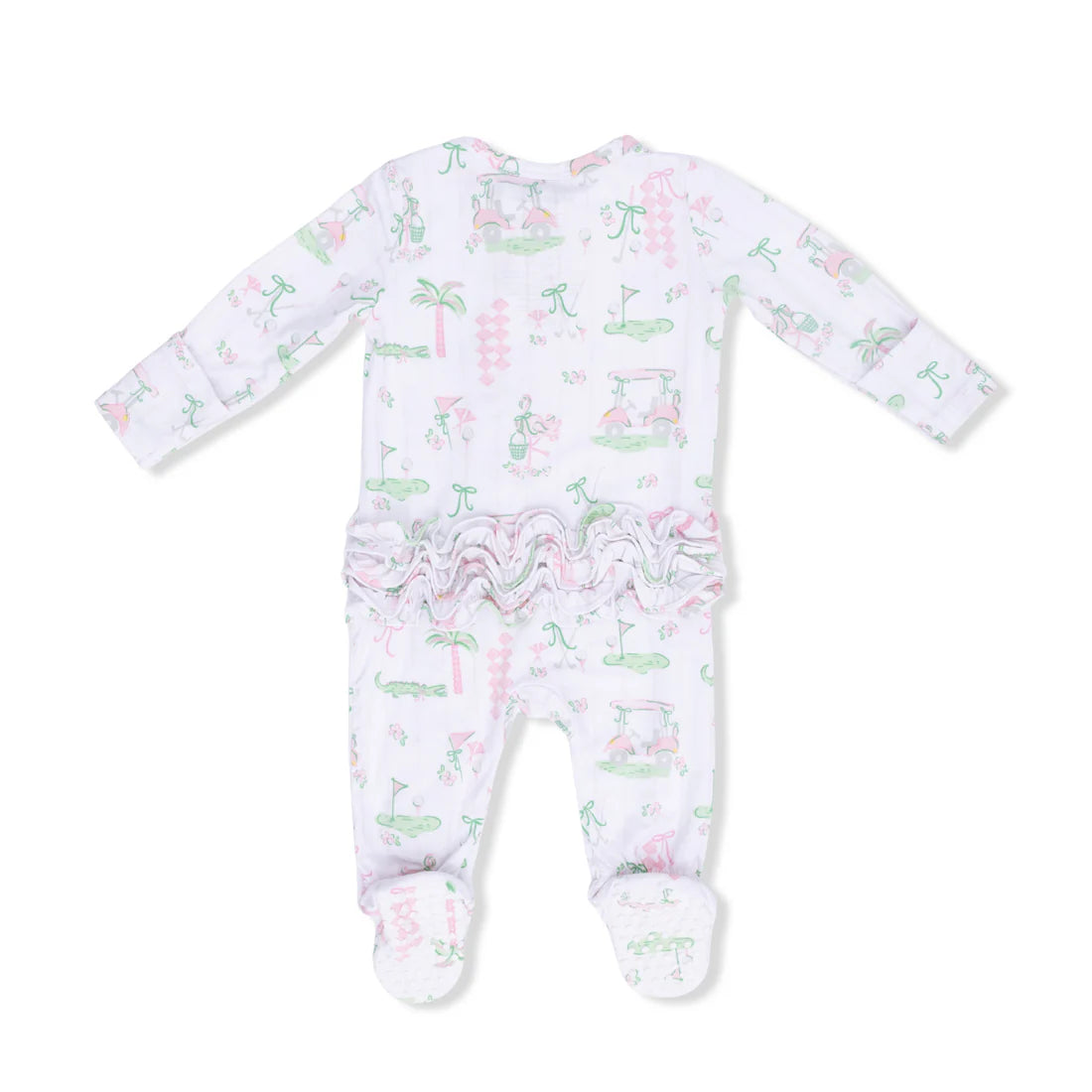 Pretty Golf - 2 Way Ruffle Back Zipper Footie