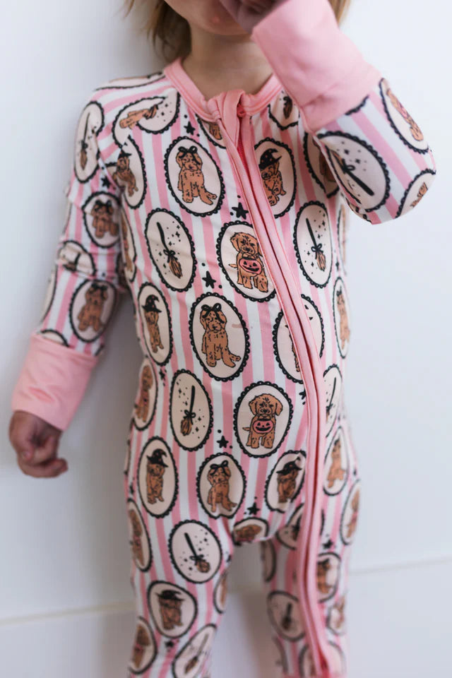 Howl-O-Ween Pups Zipper Romper