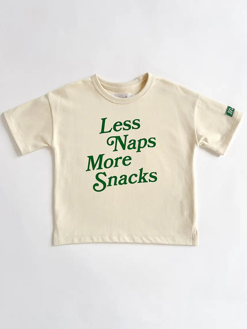 Less Naps More Snacks Oversized Tee