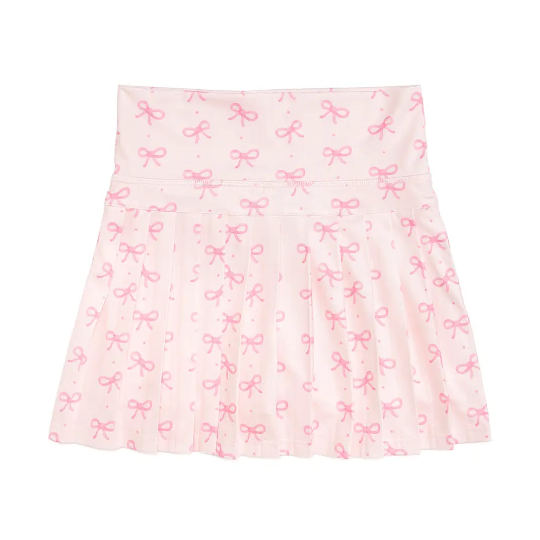 Pink Bow Athletic Skort