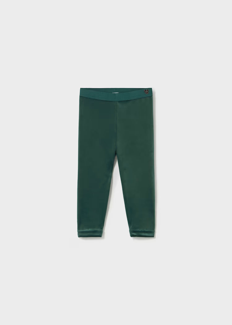 Green Velvet Leggings