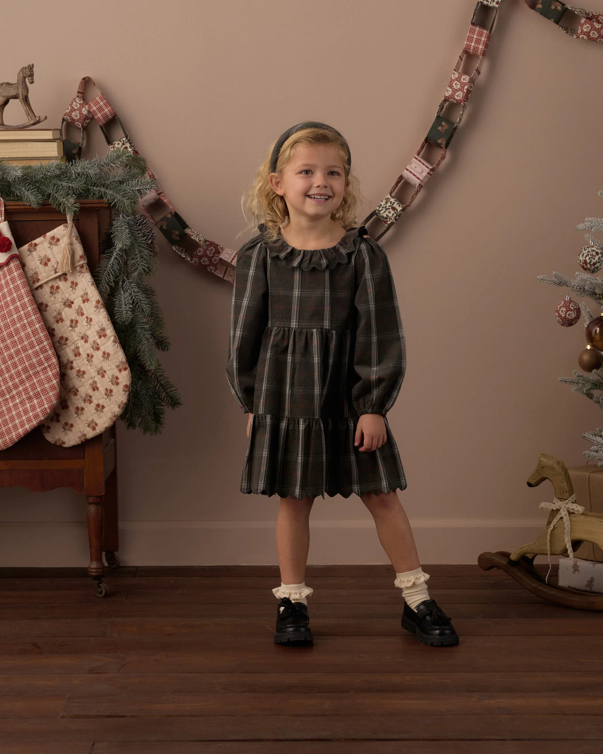 FRAN DRESS HOLIDAY PLAID