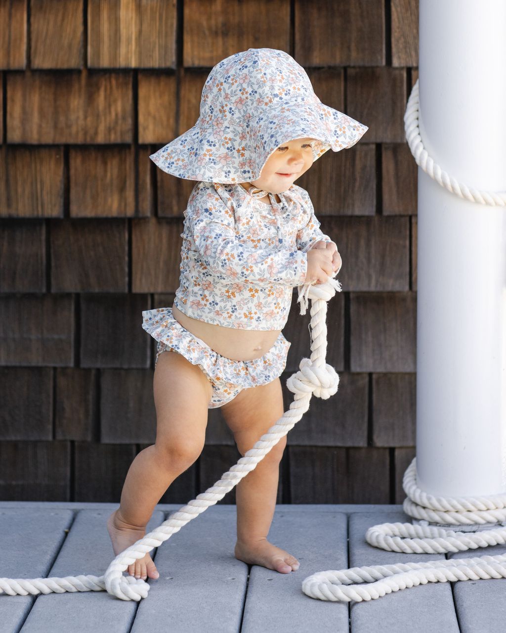 RASHGUARD GIRLS SET FLOWER FIELDS