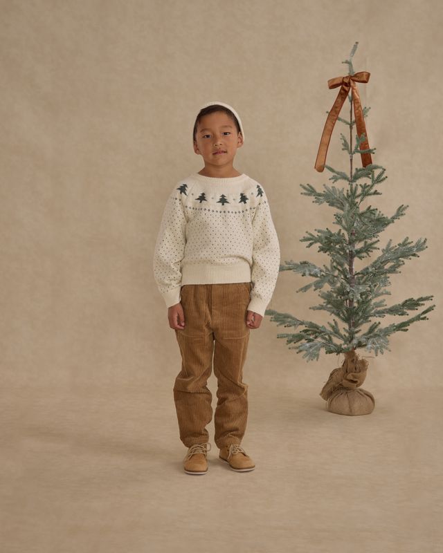 FAIR ISLE SWEATER || TREES
