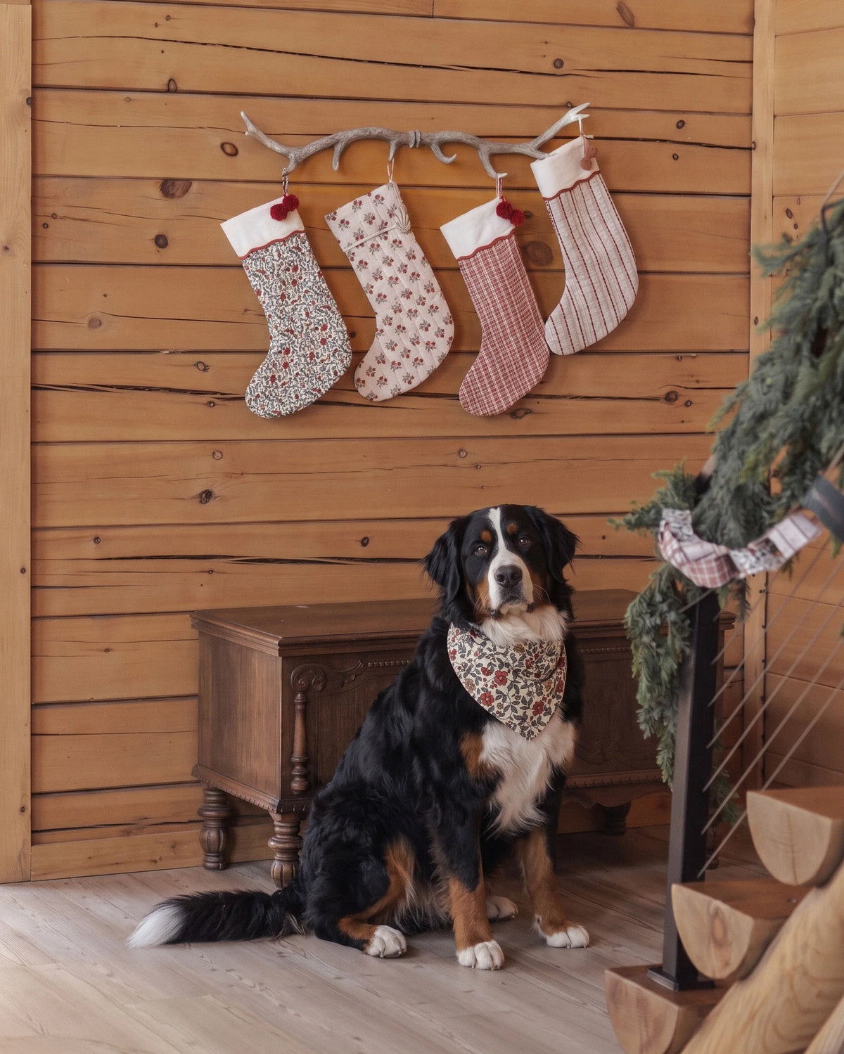 NOEL STOCKING HOLIDAY FLORAL