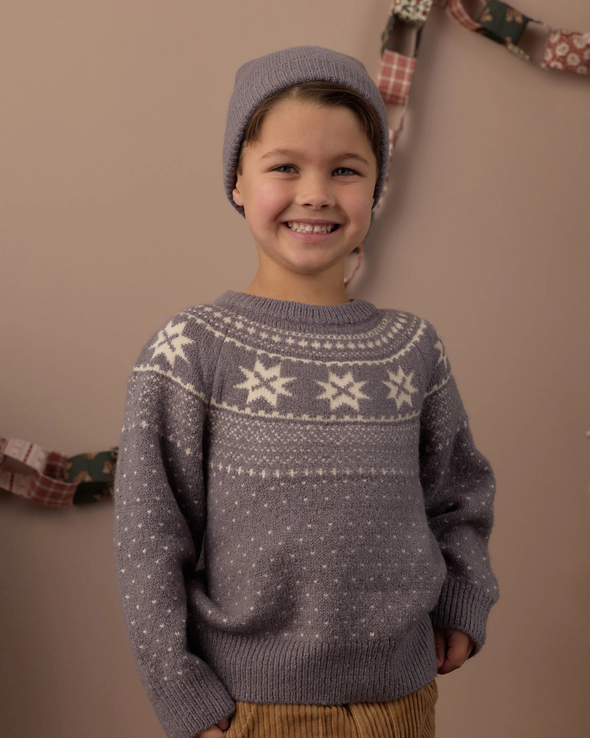FAIR ISLE SWEATER SLATE