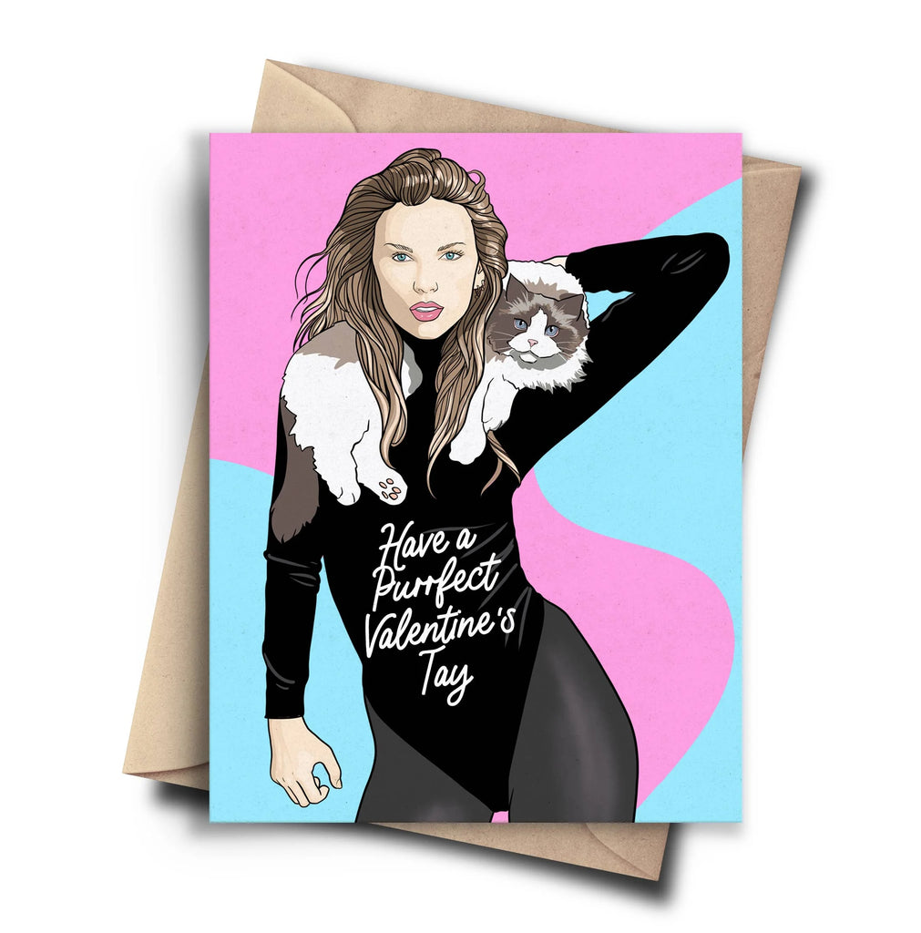 Taylor Swift Have a Purrfect Valentines Card