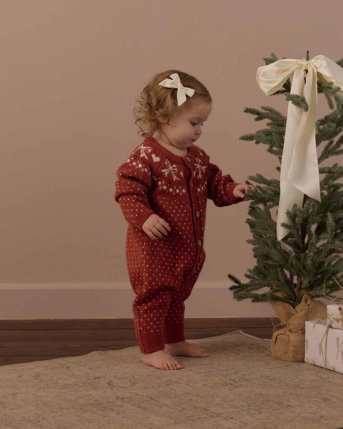 FAIR ISLE ROMPER RUBY
