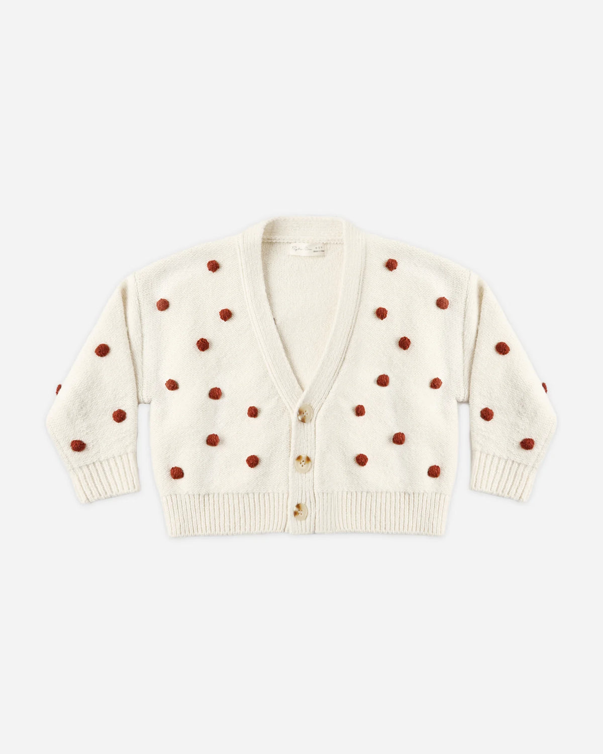 BOXY CROP CARDIGAN RUBY BOBBLE