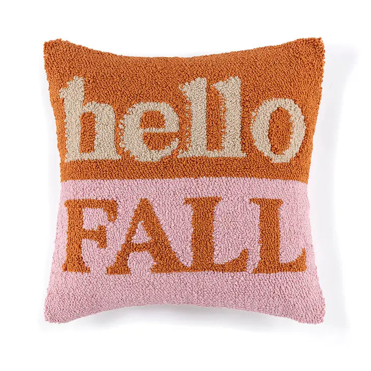 Hello Fall Hook Pillow