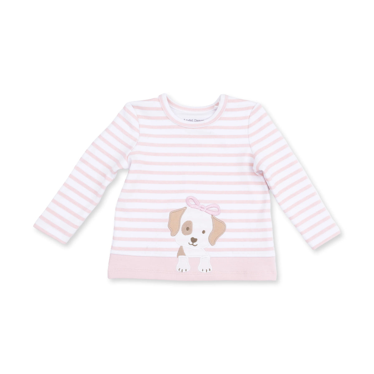 Stripe Puppy - Long Sleeve Uni Shirt