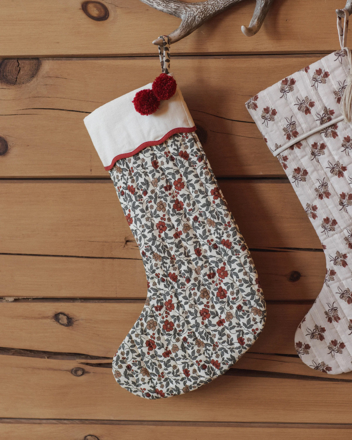 NOEL STOCKING HOLIDAY FLORAL