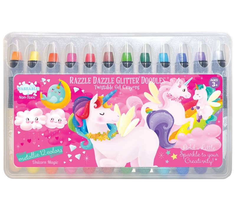 Razzle Dazzle Glitter Doodle Gel Crayons Unicorn Magic