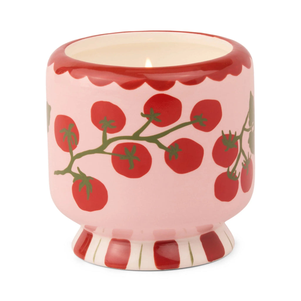 A Dopo 8oz Ceramic Tomato Vine Candle