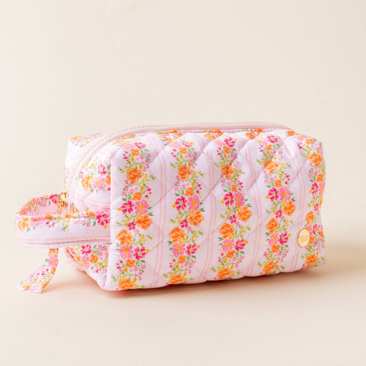 Essentials Quilted Cosmetic Pouch