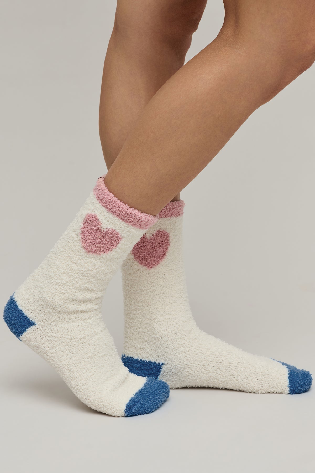 BFD CozyChic Color Block Heart Socks