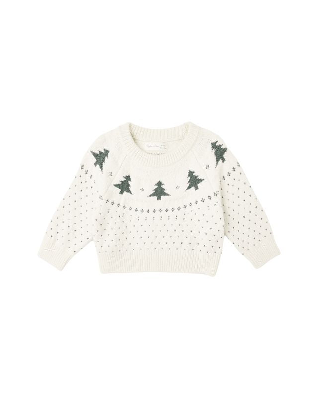 FAIR ISLE SWEATER || TREES