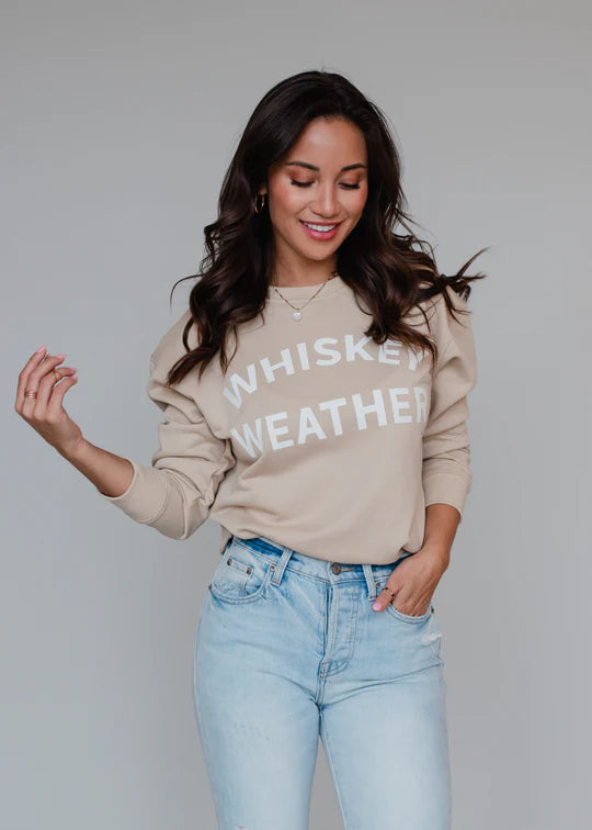 Tan Whiskey Weather Sweatshirt