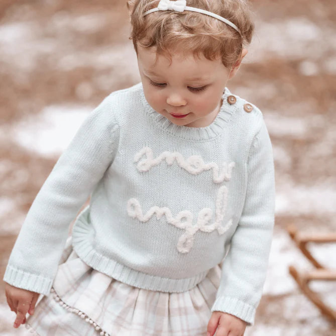 Snow Angel Sweater, Skirt and Hat