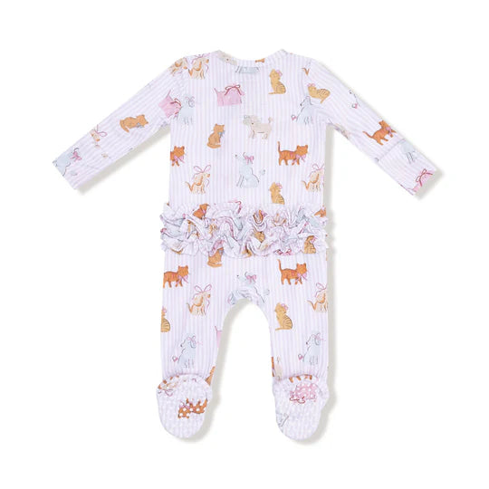 Fancy Pets - 2 Way Zipper Ruffle Back Footie