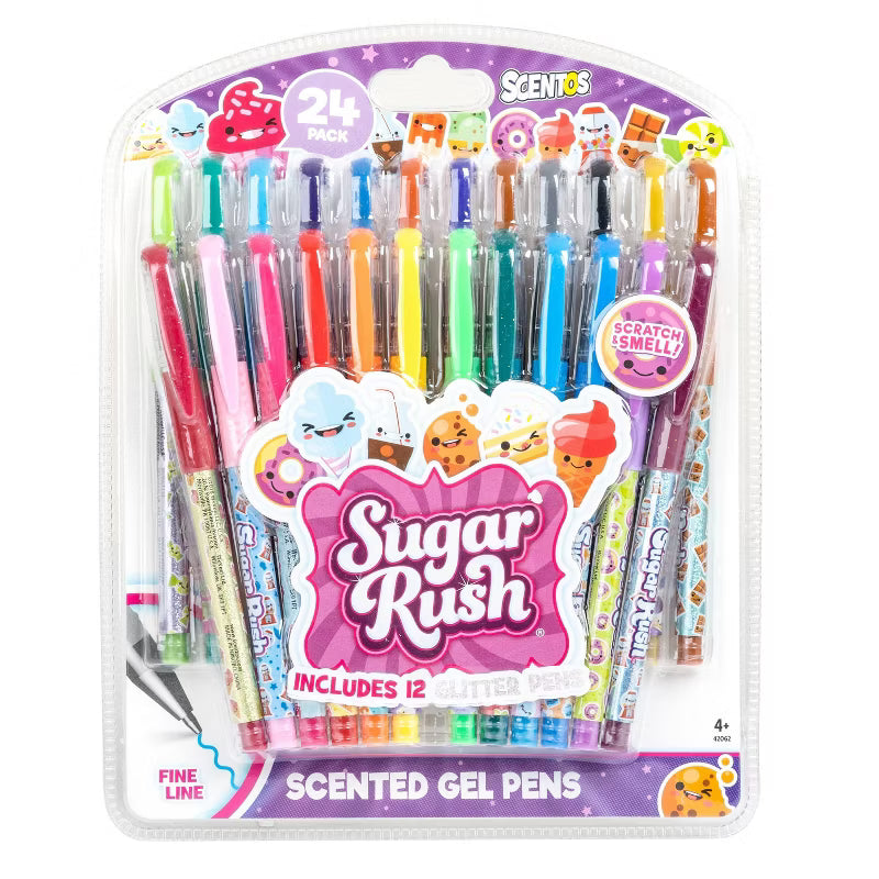 24 pk Sugar Rush Gel Pens Scented