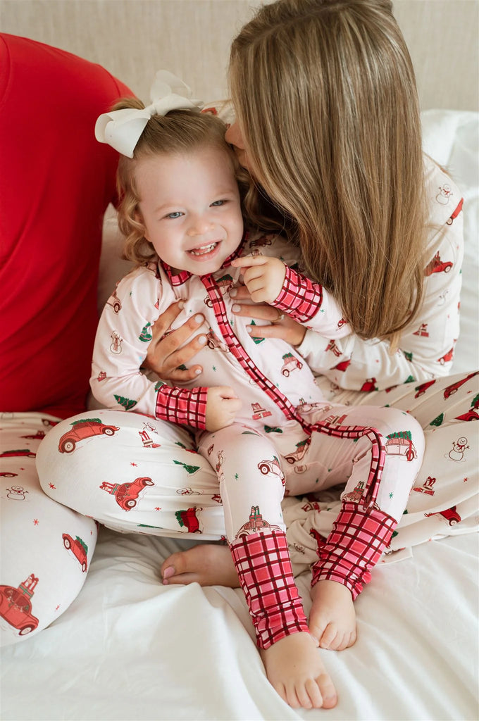 Red Holly Jolly Cruisers Zipper Romper