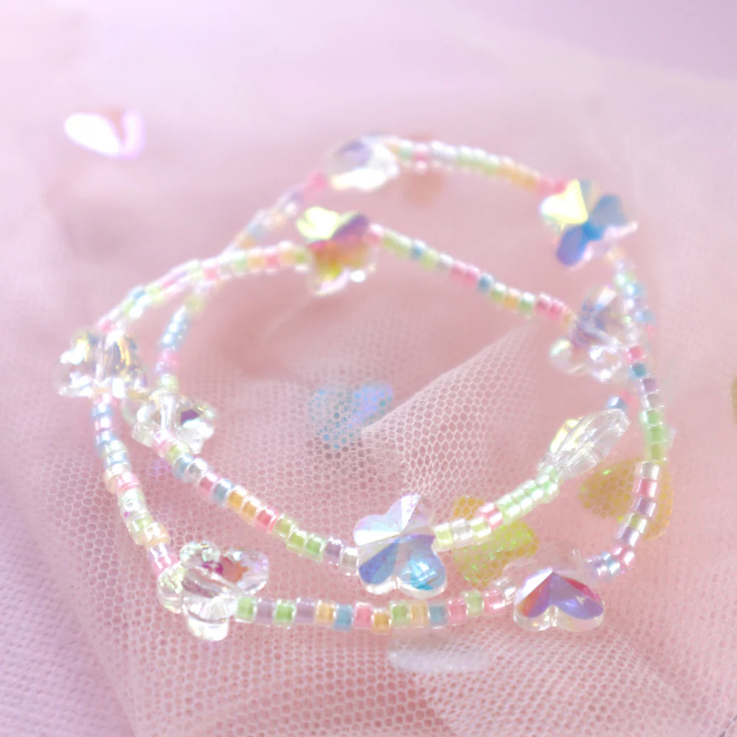 Crystal Butterfly Elastic Bracelet