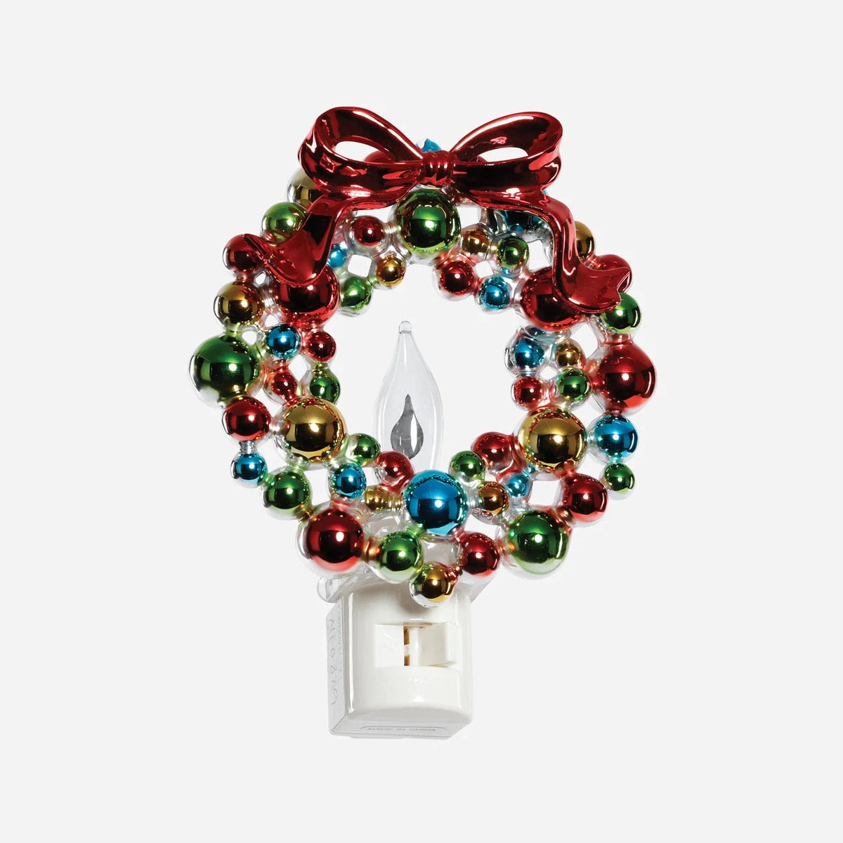 Holly Wreath Acrylic Night Light
