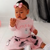 Little Boo Patch Halloween LS Romper